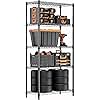 MZG 1250 lbs Storage Shelving Utility Shelving Unit 5-Tier Utility Shelving Unit Steel Organizer Wire Rack for Home,Kitchen,Office (13.7" D x 23.6" W x 62.4" H)