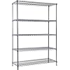 Land Guard 5 Tier Storage Racks and Shelving - 48" L x 20" W x 72" H Heavy Steel Material Pantry Shelves - Each Unit Loads 350 Pounds Wire Shelf, Suitable for Warehouses, Closets, Kitchens…