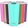 Drinco - 20 oz Stainless Steel Tumbler | Double Walled Vacuum Insulated Mug With Lid, 2 Straws, For Hot & Cold Drinks (20oz, 20oz Teal), 1 Count (Pack of 1)