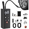 HUICCN Tire Inflator Portable Air Compressor, 150PSI Cordless Air Pump with Digital Pressure Gauge 12V Electric Mini Tire Pump for Car Tires Motorcycle Bicycle Bike Balls