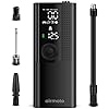 Airmoto Tire Inflator Portable Air Compressor - Air Pump for Car Tires with Tire Pressure Gauge - One Click Smart Pump Tire Inflator for Car, Motorcycle, Bicycle and More