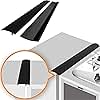 Linda’s Essentials Silicone Stove Gap Covers (2 Pack), Heat Resistant Oven Gap Filler Seals Gaps Between Stovetop and Counter, Easy to Clean Stove Gap Guard (21 Inches, Black)