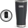 THERMOS ICON SERIES Stainless Steel Cold Tumbler with Slide Lock, 24 Ounce, Granite