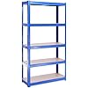 Garage Shelving Units - 71" H x 35" L x 24" W - Heavy Duty Racking - Shelves for Storage -1 Bay - Blue - 5 Tier - 2000LB Capacity (400LB Per Shelf) - Workshop, Shed, Office - 5 Year Warranty