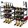 Power Tool Organizer-Power Tool Organizer Wall Mount Drill Holder Wall Mount Cordless Tool Organizer Tool Charging Station Power Tool Charging Station Drill Organizer Wall Mount with Power Strip