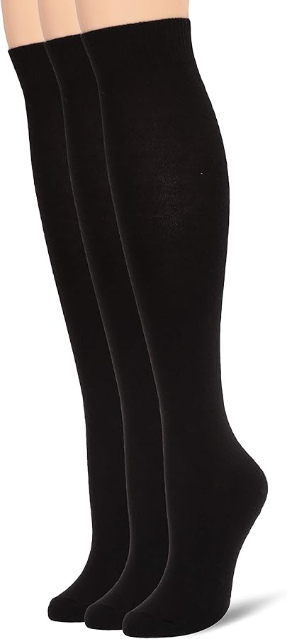 HUE Women's Flat Knit Knee High Sock