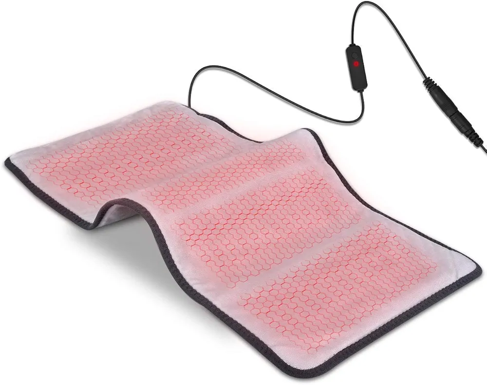 Heating Pad, Far-lnfrared Heating Pads with Auto Shut Off, Ultra Soft Heat Pad with 3 Temperature Settings for Back Shoulder Pain Relief, Fast Heating with Graphene Heating Element 12"x 24"(Gray)