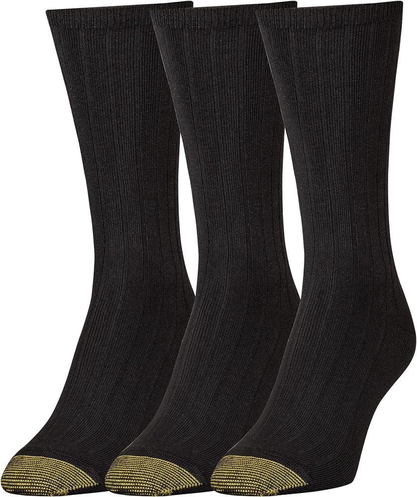 GOLDTOE Women's Ultra Soft Verona Crew Socks 3 Pack