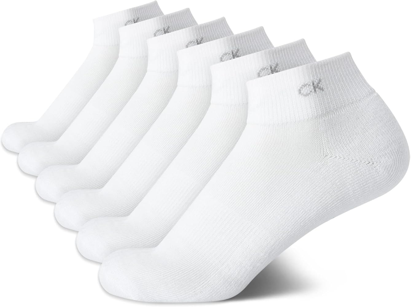 Calvin Klein Women's Socks - Lightweight Quarter Cut Ankle Socks (3 or 6 Pack)