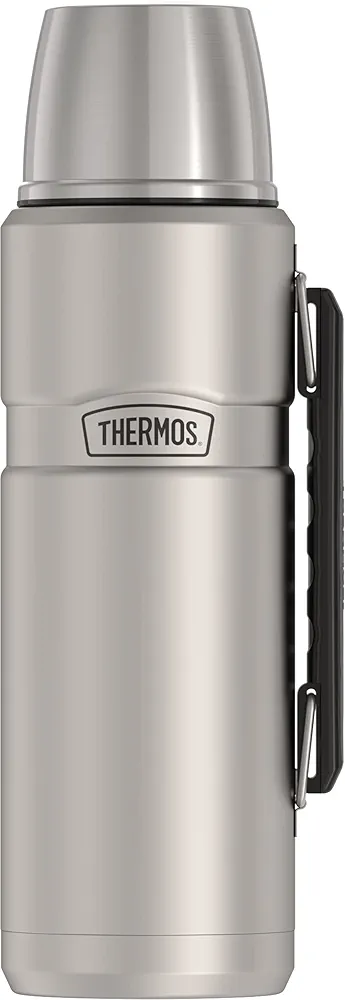 THERMOS Stainless King Vacuum-Insulated Beverage Bottle, 40 Ounce, Matte Stainless Steel