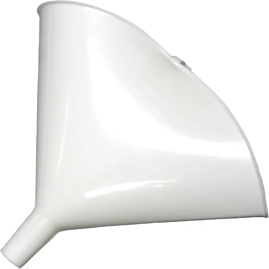 Chef Craft Select Plastic Folding Funnel, 5 inch Diameter 12 Ounce Capacity, White