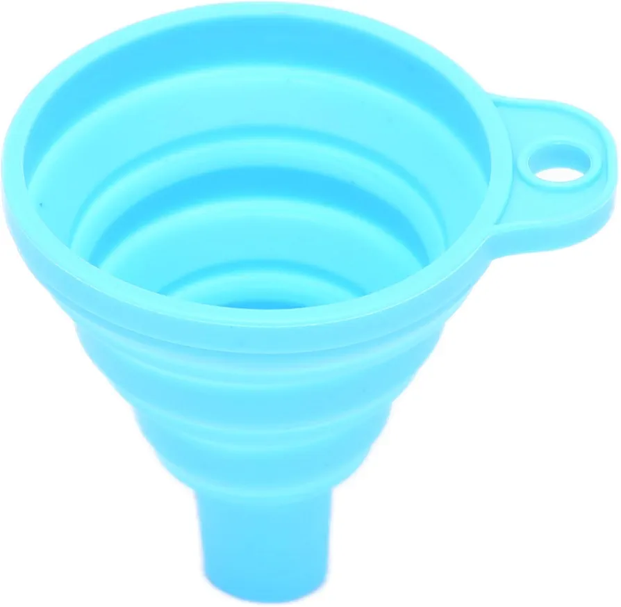 Silicone Collapsible Funnel, Flexible Foldable WasteFree Filter Funnel for Powder for Liquid for Resin (Generic6b35ikngym-11)