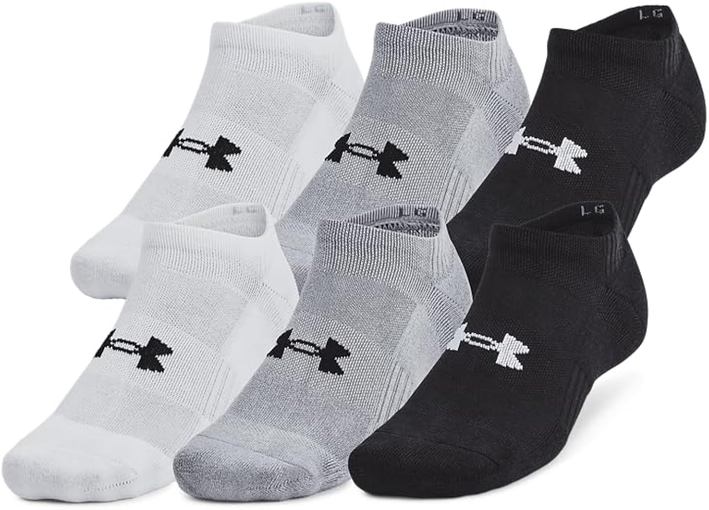 Under Armour Unisex Adult Training Cotton No Show Socks (6 Pairs)