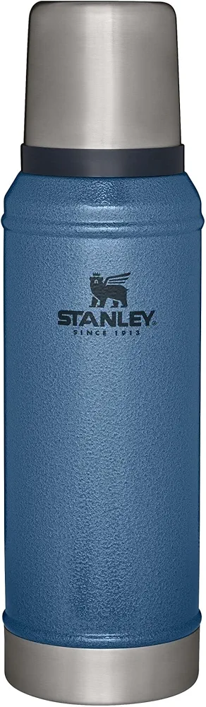 Stanley Classic Vacuum Insulated Wide Mouth Bottle - Hammertone Lake - BPA-Free 18/8 Stainless Steel Thermos for Cold & Hot Beverages - 1.0 QT