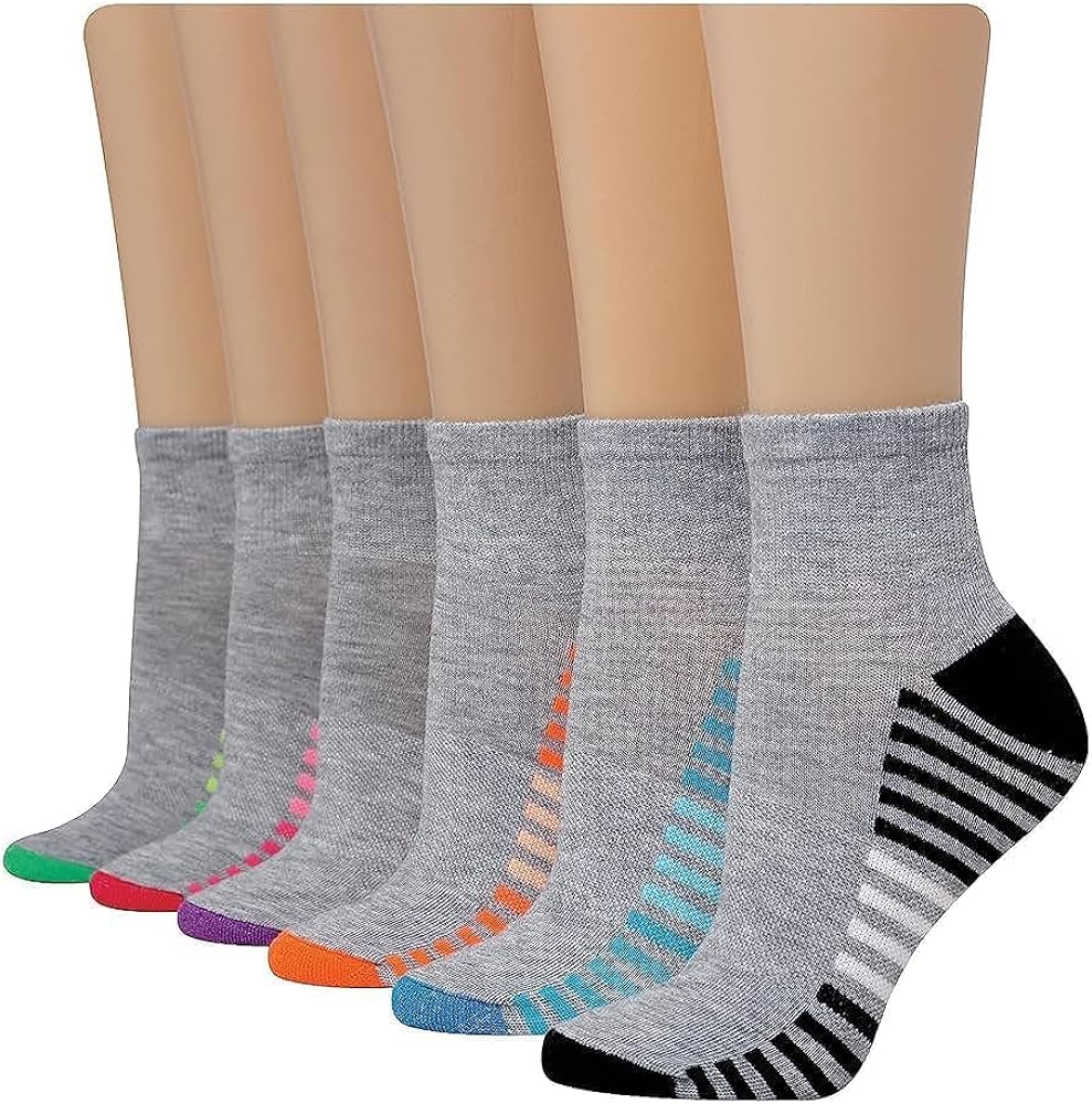 Hanes Women's 6-Pair Comfort Fit Ankle Socks