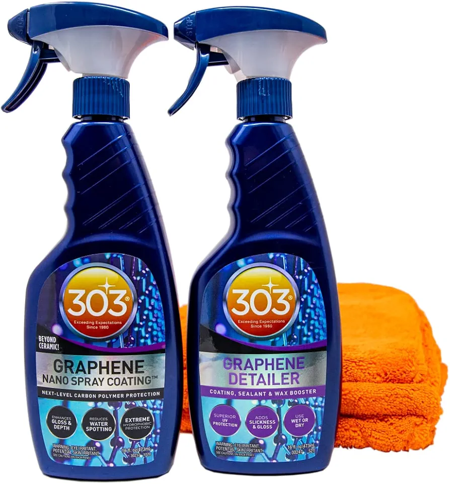 303 Graphene Basics Kit - Graphene Nano Spray Coating, Graphene Detailer, Microfiber Towels