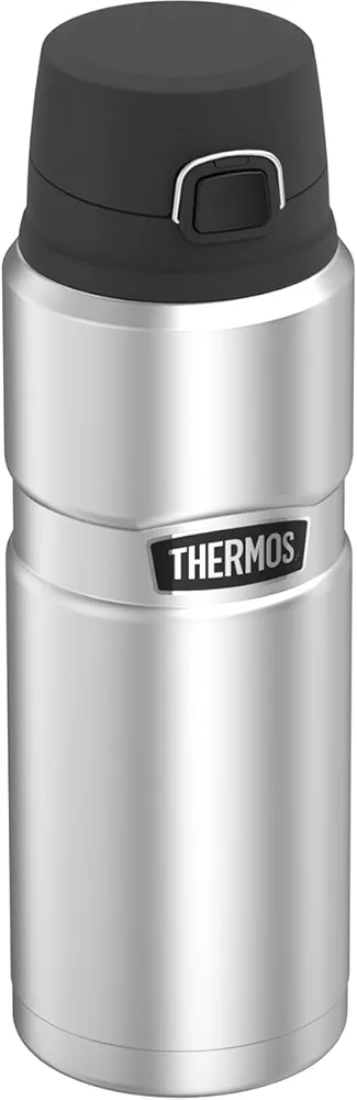 THERMOS Stainless King Vacuum-Insulated Drink Bottle, 24 Ounce, Matte Steel