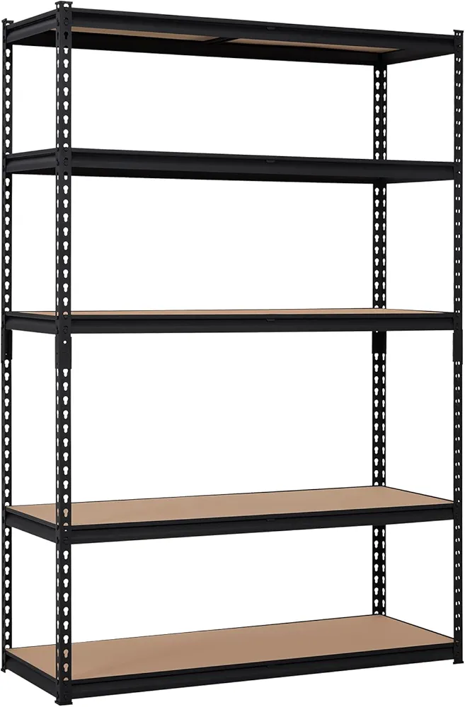 Heavy Duty Storage Shelves - 5 Tier 48 * 18 * 72in, Adjustable Garage Storage Shelving, Metal Storage Utility Rack Shelf Unit