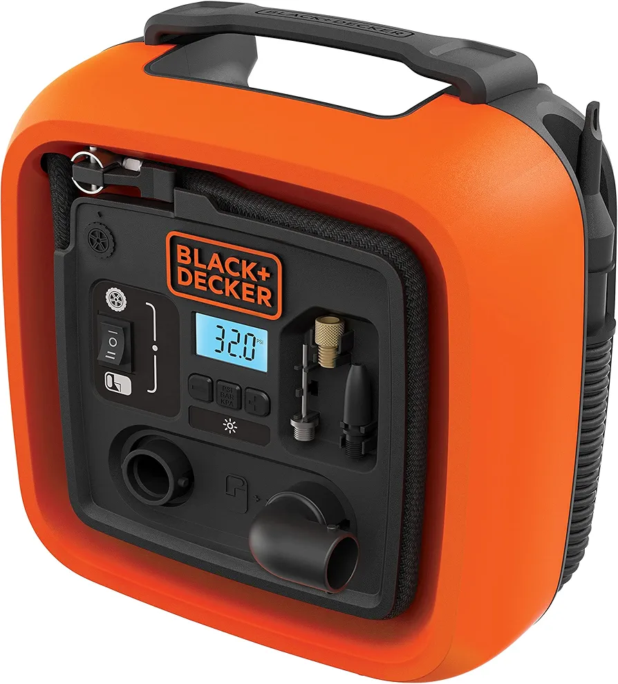 BLACK+DECKER 12V DC Multipurpose Inflator (BDINF12C)