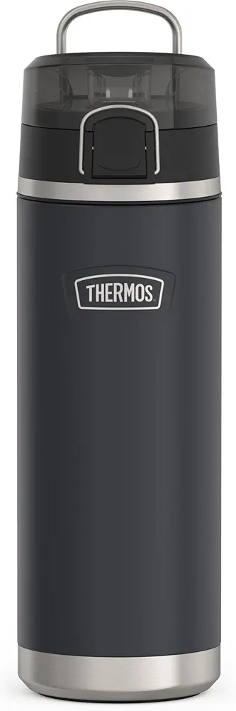 THERMOS ICON SERIES Stainless Steel Water Bottle with Spout - 24 Ounce, Granite - Vacuum Insulated Water Bottle with Lid