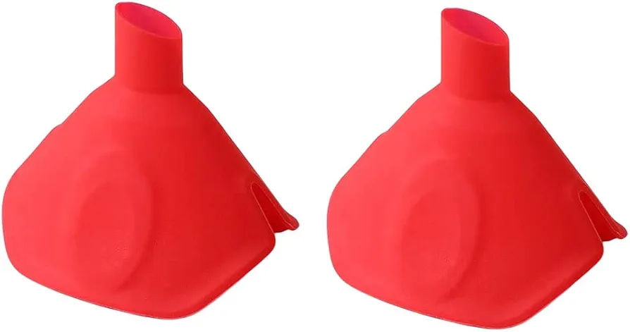 2pcs Silicone Funnel for Filling Bottles Collapsible Funnel for Kitchen Use Foldable Food Grade Funnel Kitchen Gadgets for Water Bottle Oil Liquid and Powder Transfer