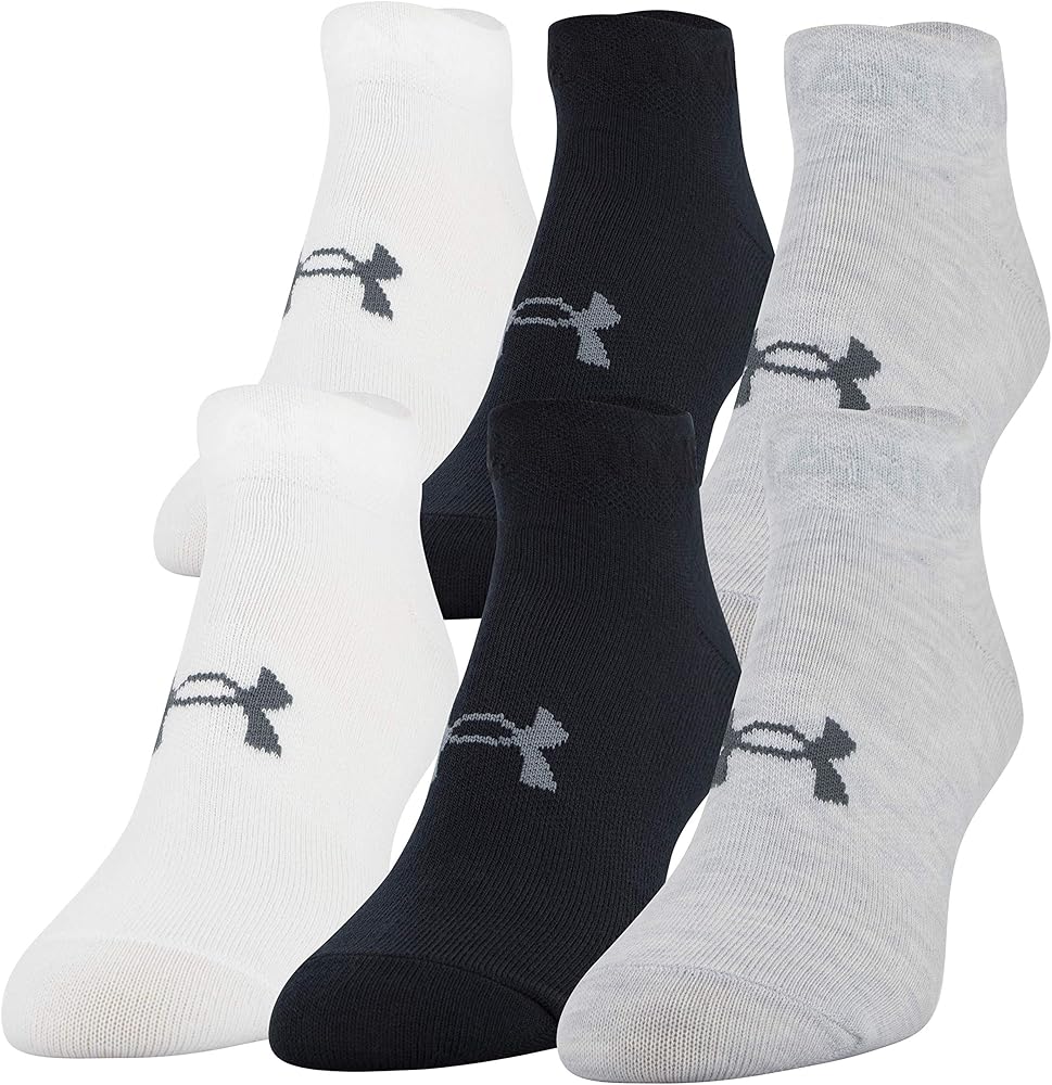 Under Armour Women's Essential Lightweight Low Cut Socks, 6-Pairs