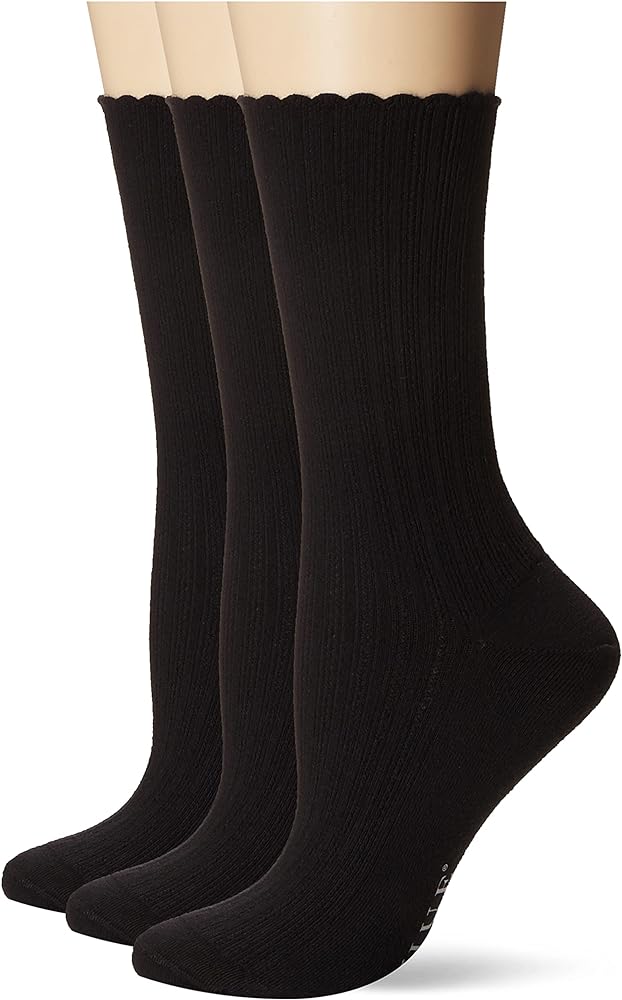 HUE Women's Scalloped Pointelle Sock