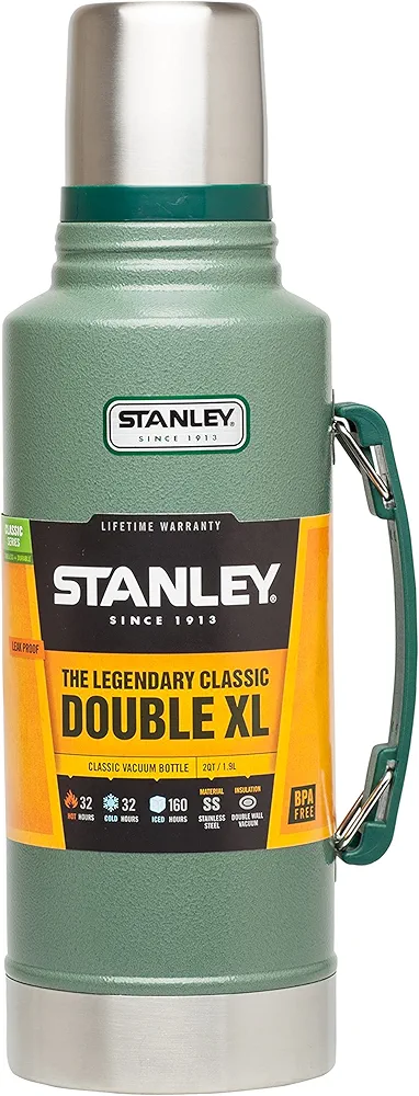 Stanley Classic Hammertone Green Vacuum Bottle 2QT