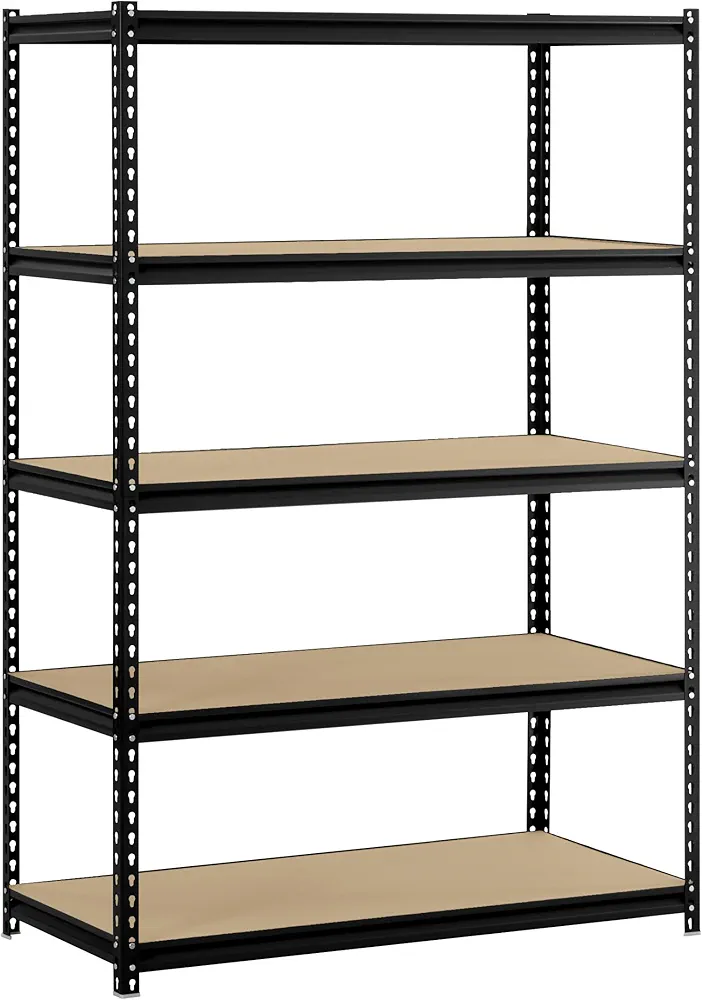 Muscle Rack UR245P-BLK 5-Shelf Unit, 48" Width x 72" Height x 24" Depth