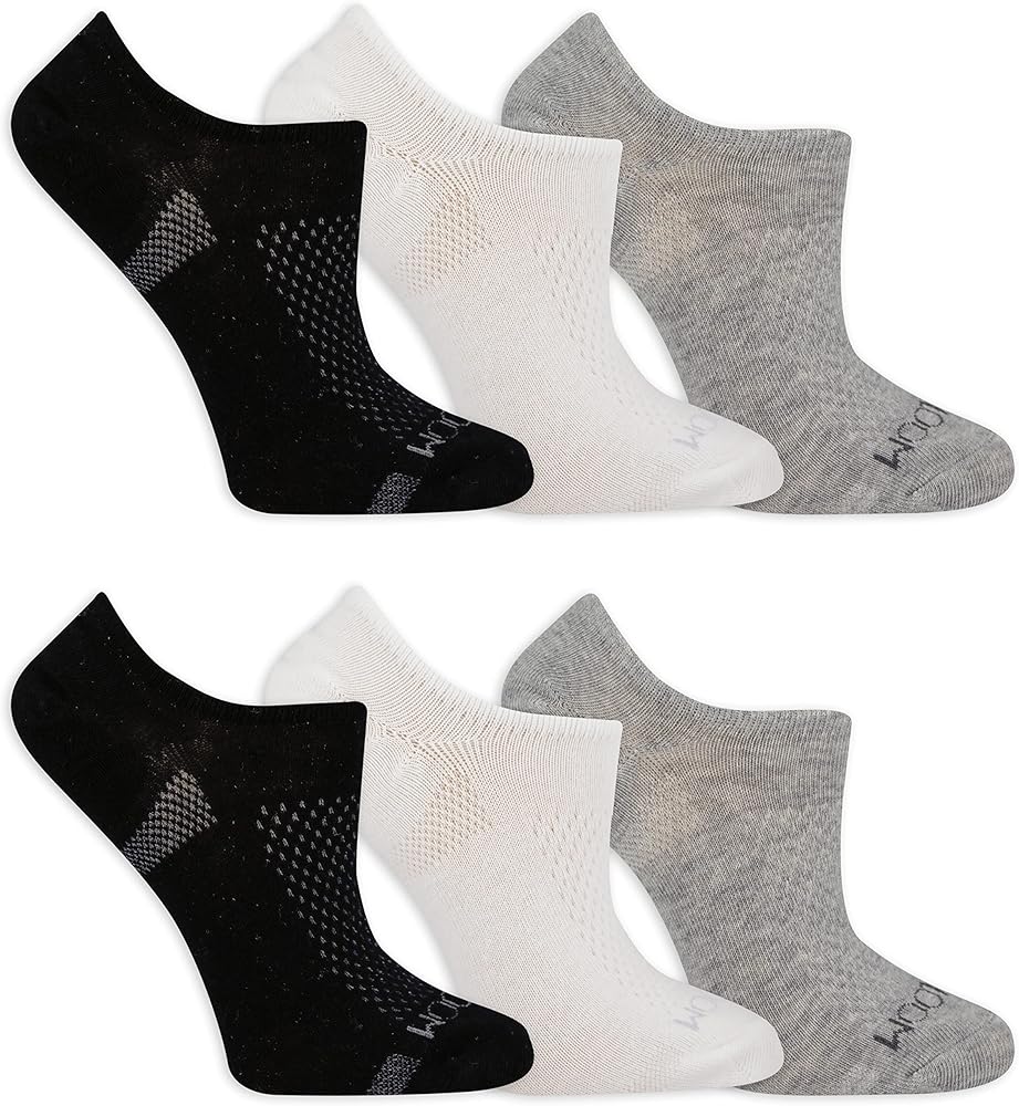 Fruit of the Loom Women's Coolzone Active Lightweight Cotton Socks