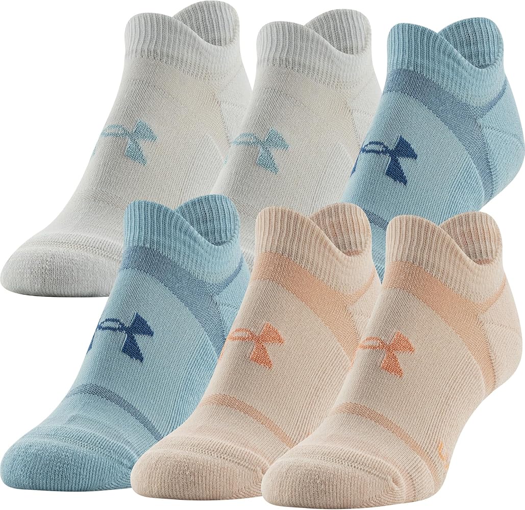 Under Armour Women's Cushioned No Show Socks, 6-Pairs