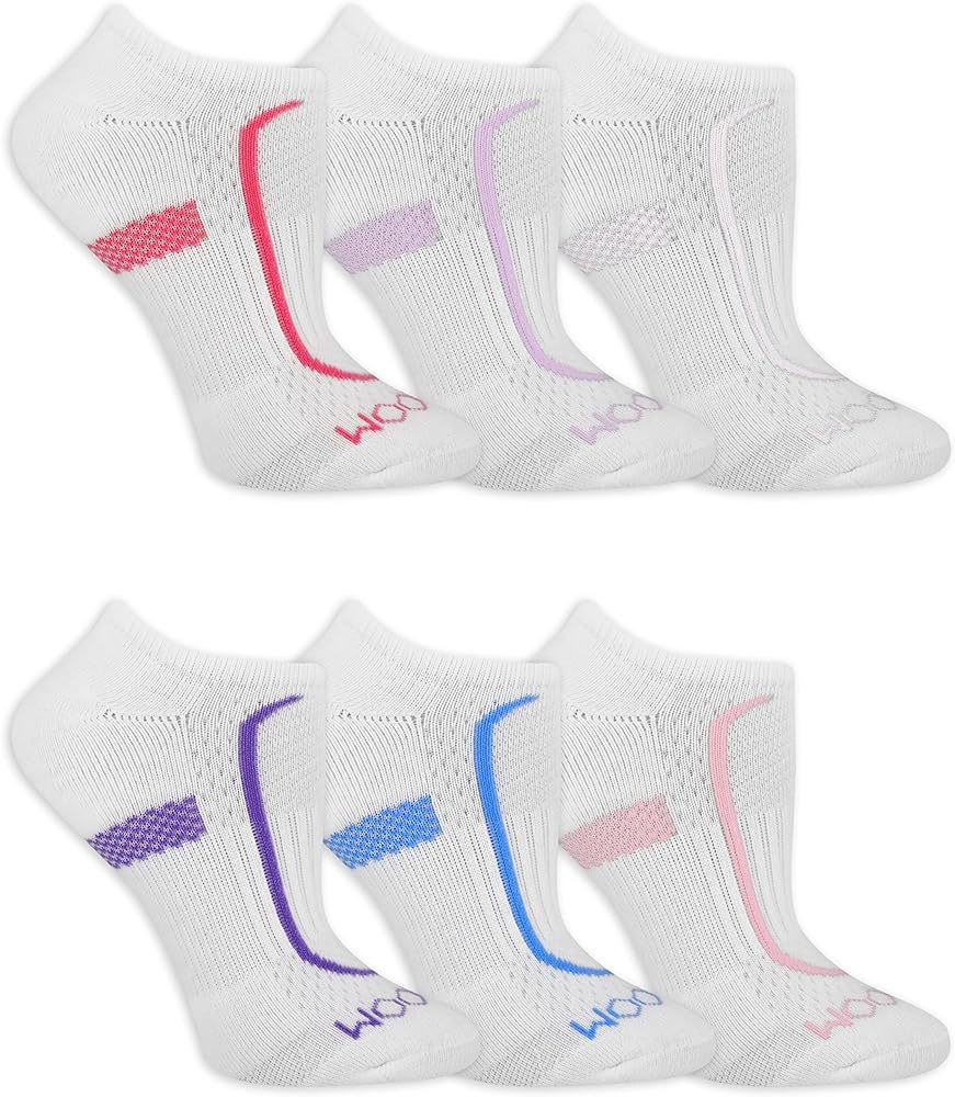 Fruit of the Loom Women's Coolzone Active Lightweight Cotton Socks