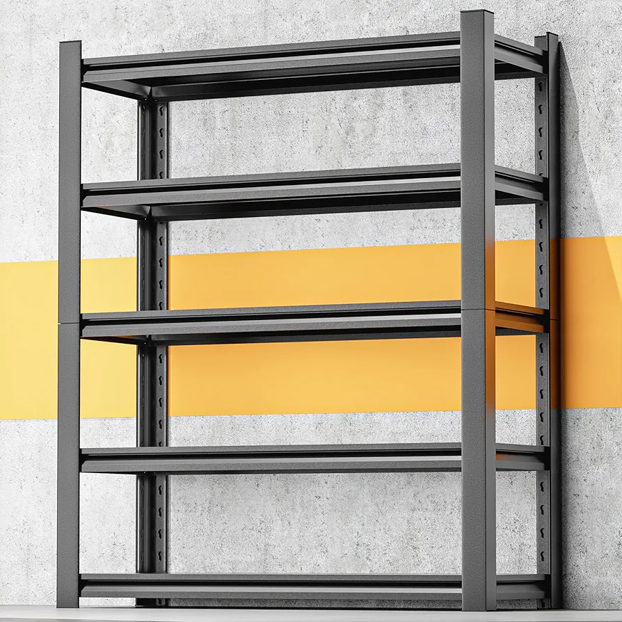 Garage Shelving Unit,78"*40“*18”Thickened Metal Shelving Units for Garage Storage Shelves Adjustable Shelves,5 Tier Industrial Shelving Shelf Metal Shelves