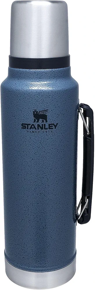 Stanley Classic Vacuum Insulated Wide Mouth Bottle - Hammertone Lake - BPA-Free 18/8 Stainless Steel Thermos for Cold & Hot Beverages - 1.5 QT