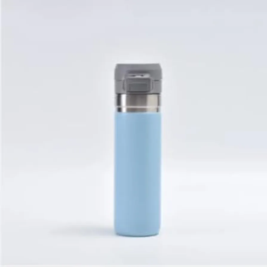 Leakproof Iceflow Quick Flip Go Stainless Steel Thermos Flask Tumbler Water Bottle Push Button Locking Lid 700ml 24 oz (sea blue)