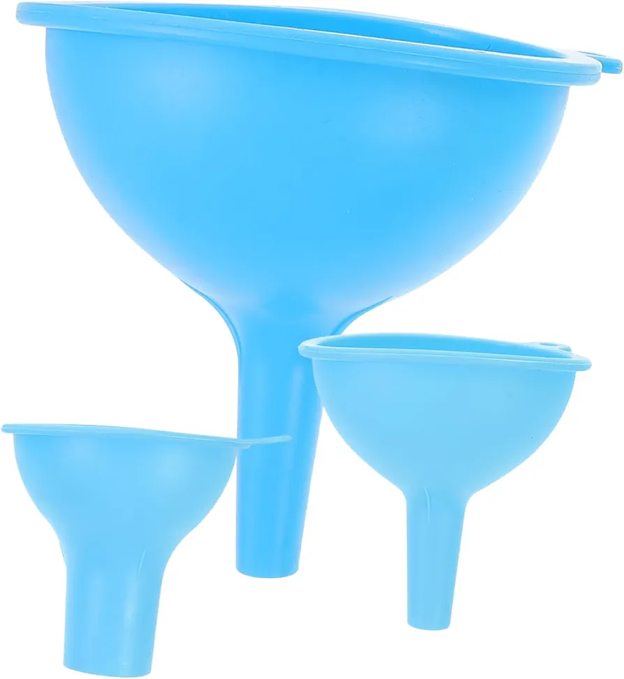 3Pcs Silicone Oil Funnels for Kitchen Use Liquid Oil and Jam Transfer Funnel for Filling and Cooking