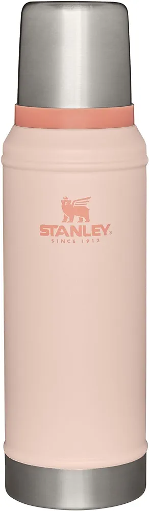 Stanley Classic Vacuum Insulated Wide Mouth Bottle - Limestone - BPA-Free 18/8 Stainless Steel Thermos for Cold & Hot Beverages - 1.0 QT